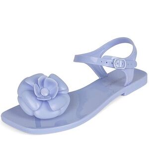 Jeffrey Campbell Fleurisse Ankle Strap Jelly Sandals Periwinkle